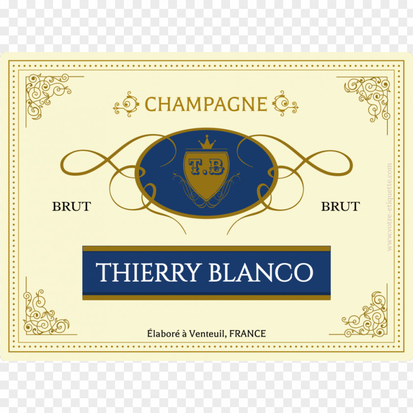 Champagne Adhesive Label Sticker PNG