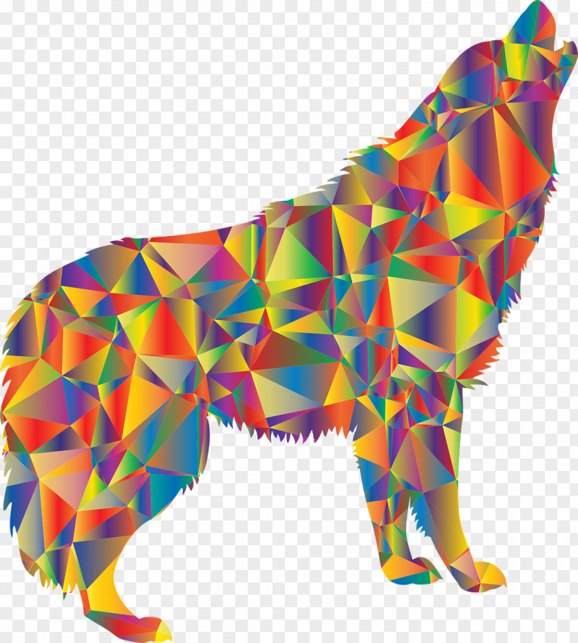 Howling Wolf Coyote Dog T-shirt Clip Art PNG