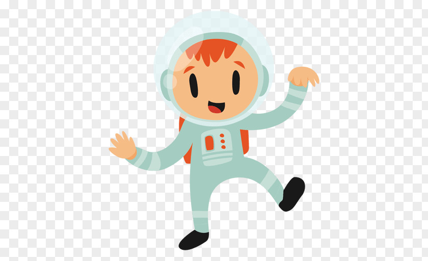 Isolated Vector Drawing Astronaut Animation Spacecraft PNG