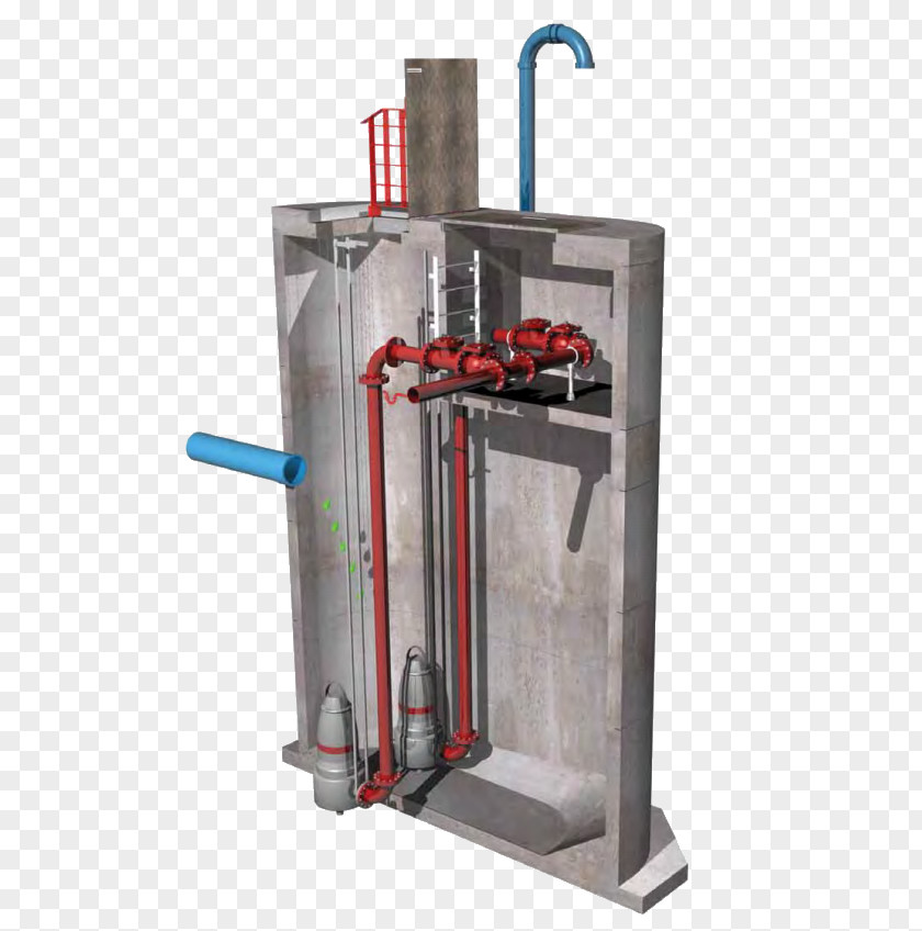 Submersible Pump Pumping Station Grinder Sewage PNG