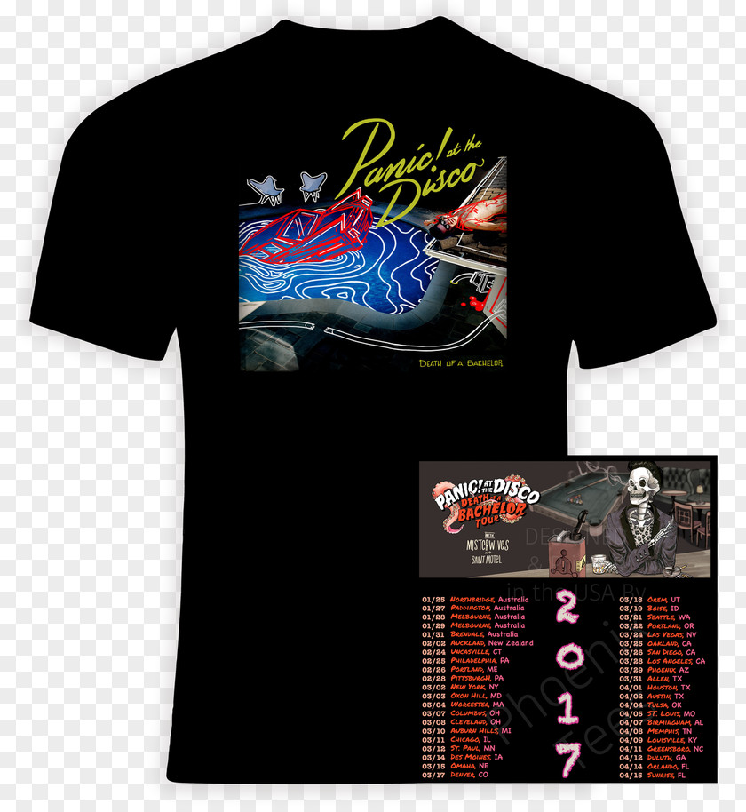 T-shirt The Joshua Tree Tour 2017 Innocence + Experience No More Tours PNG