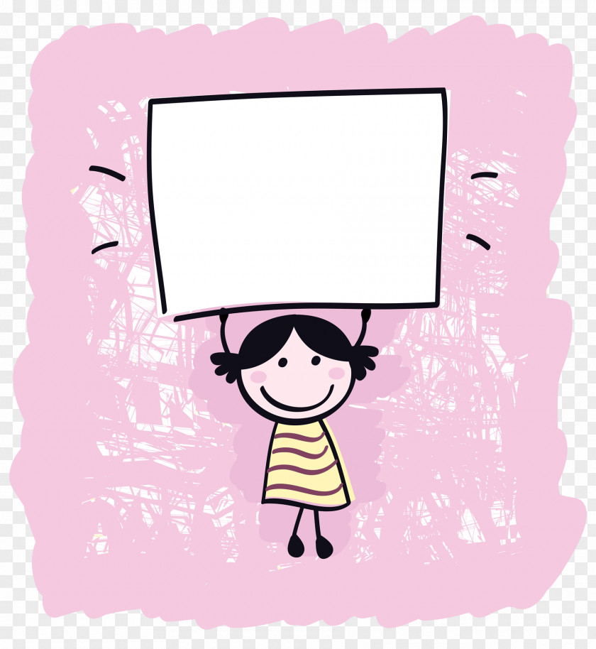 The Child Raises White Board Stock Photography Royalty-free Illustration PNG