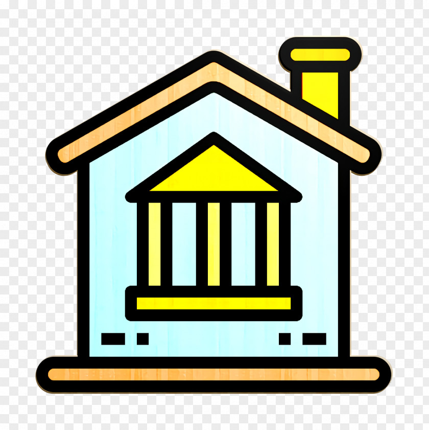 Bank Icon Home Business And Finance PNG