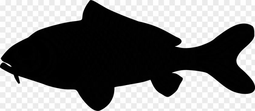 M Clip Art Silhouette Fish Marine Mammal Black & White PNG