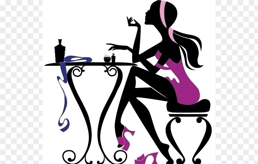 Nail Wall Decal Beauty Parlour Sticker Salon PNG