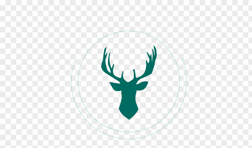 Vector Simple Horned Ring Decoration Deer Antler Logo Pattern PNG