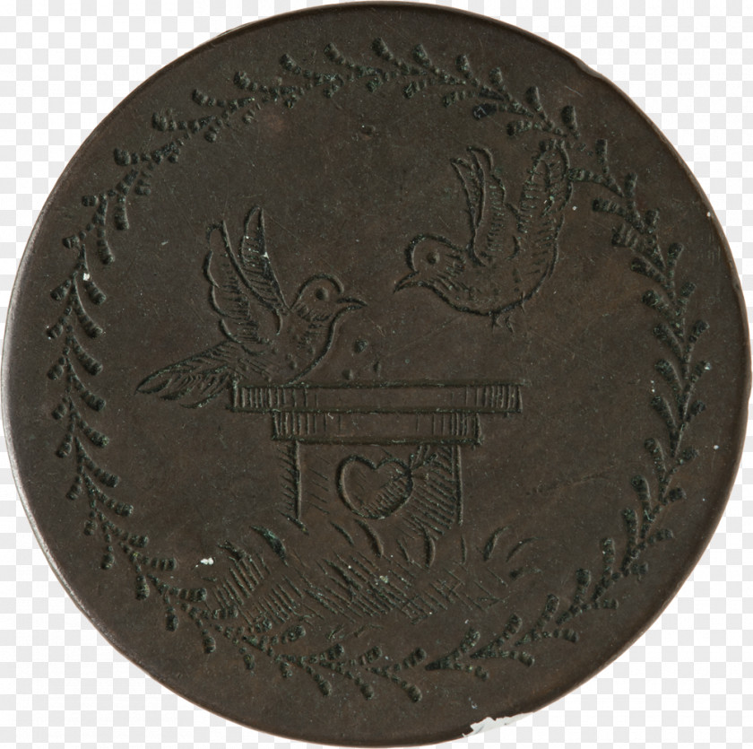 A Token Of Love Coin Medal Bronze Brown PNG