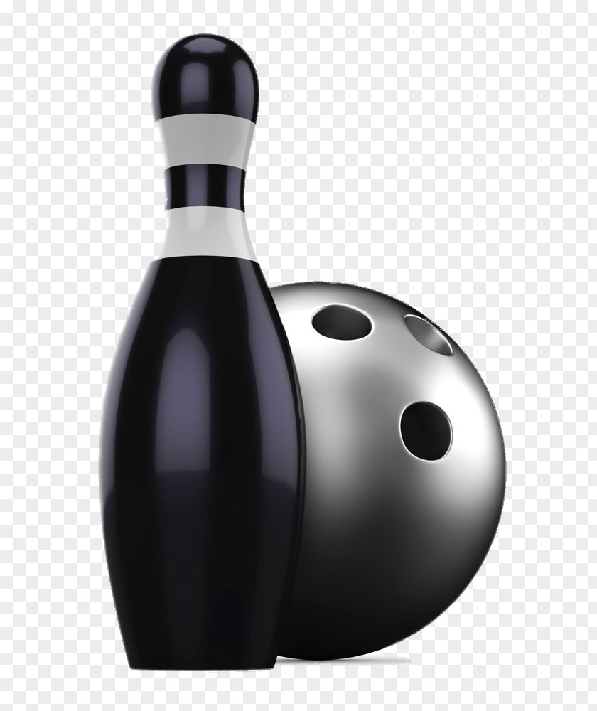 Black Bowling Ball Pin Ten-pin PNG