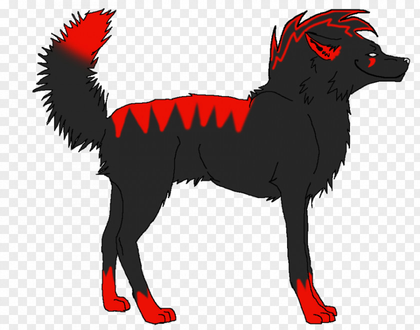 Black Wolf Dog Red Canidae Animal PNG