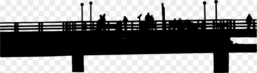 Dock Drawing Vector Clip Art Graphics Santa Monica Pier Silhouette PNG