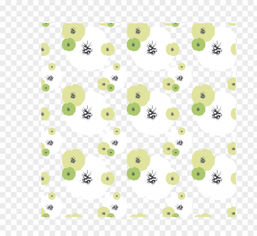 Fresh Floral Wallpaper Pattern Shading Vector Material PNG