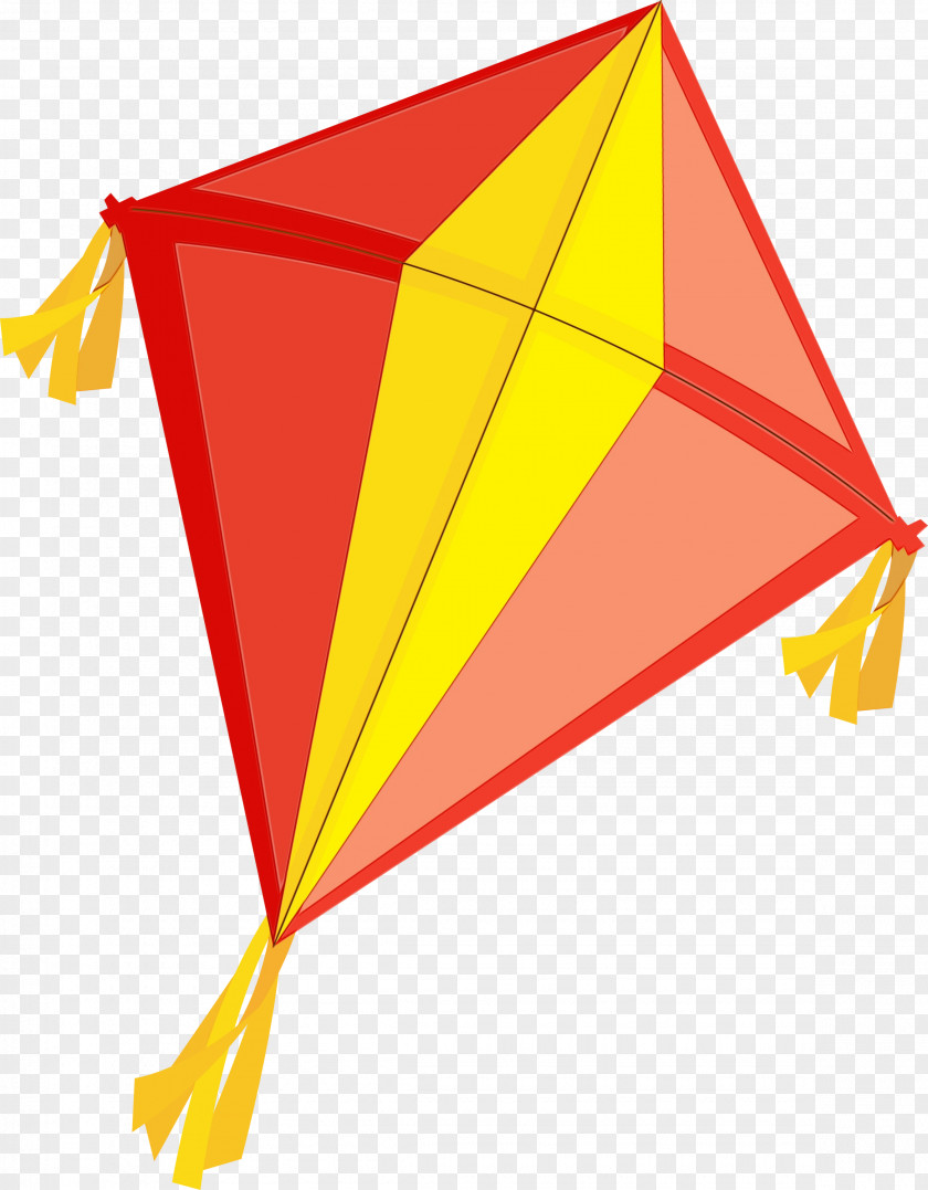 Kite Yellow Line Triangle PNG