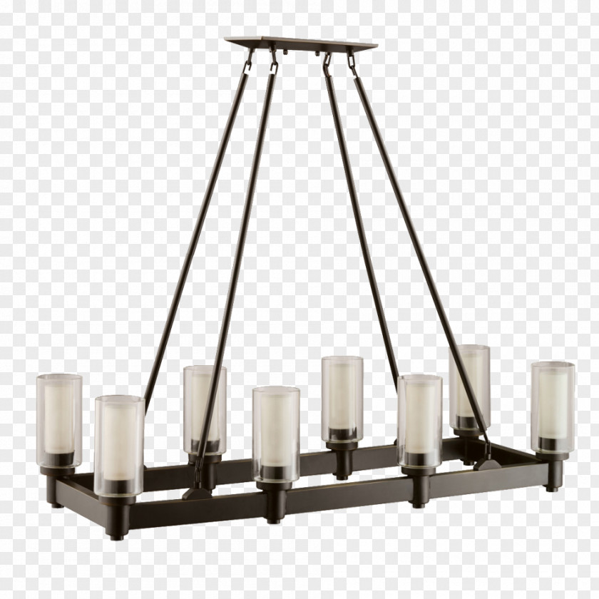 Light Pendant Chandelier Lighting Brushed Metal PNG