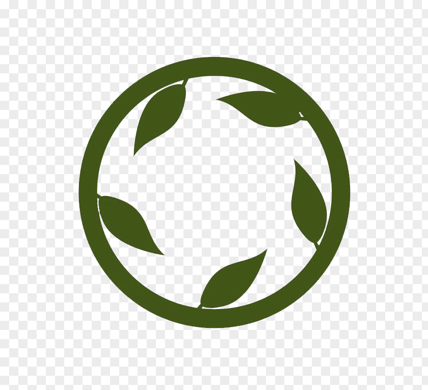 The Combination Of Bay Leaves And Circles Leaf Logo PNG