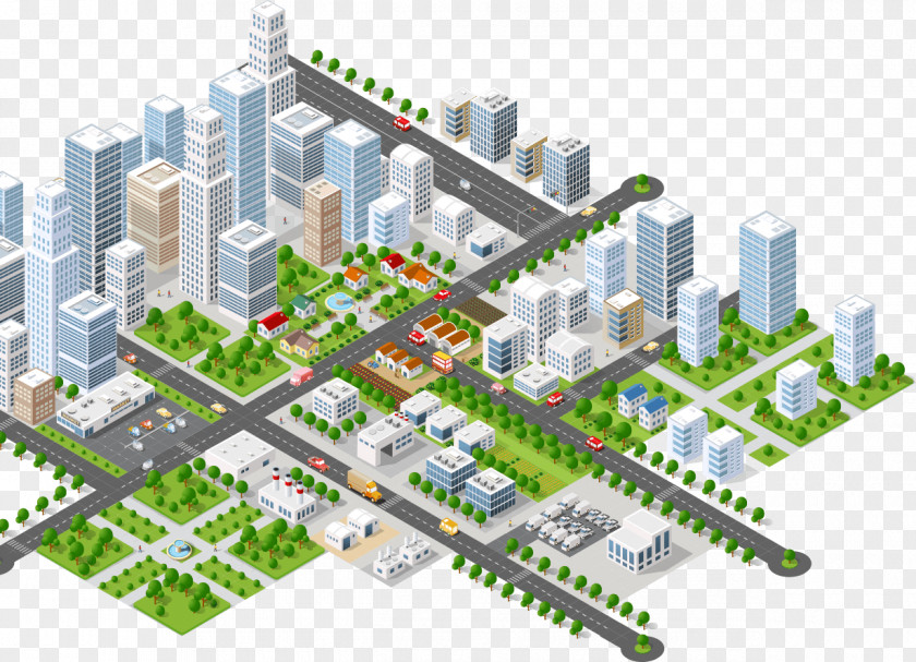 City New York Isometric Projection Vector Graphics Royalty-free Illustration PNG