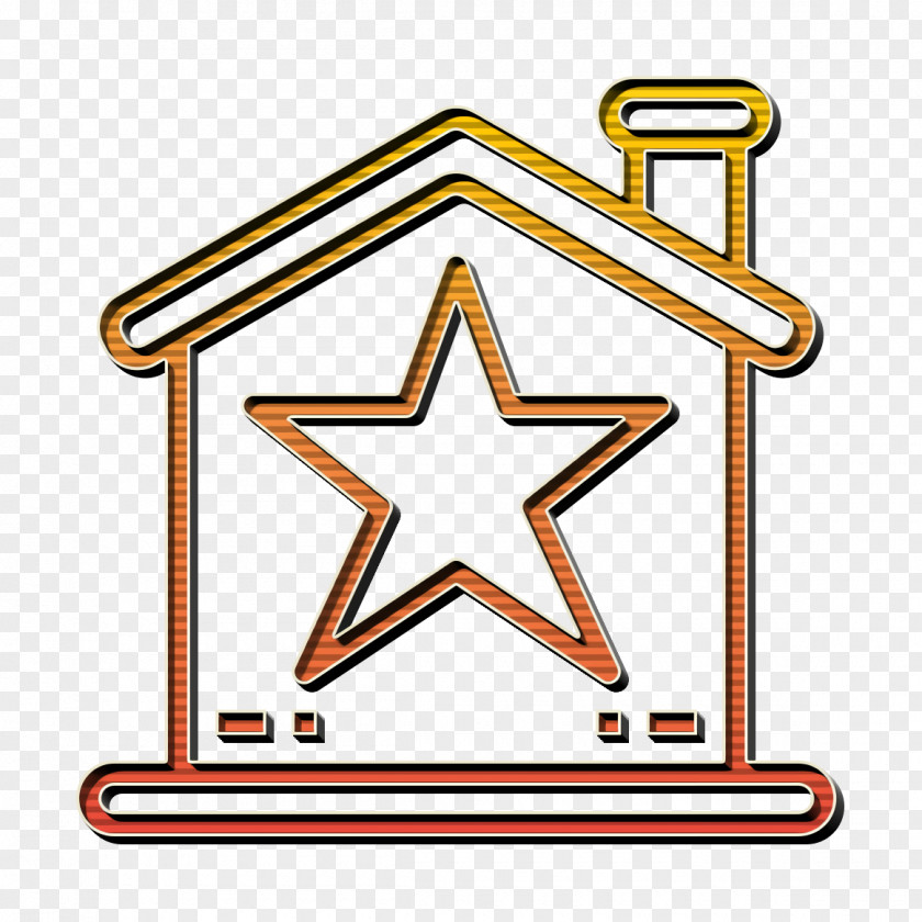 Real Estate Icon Home Star PNG