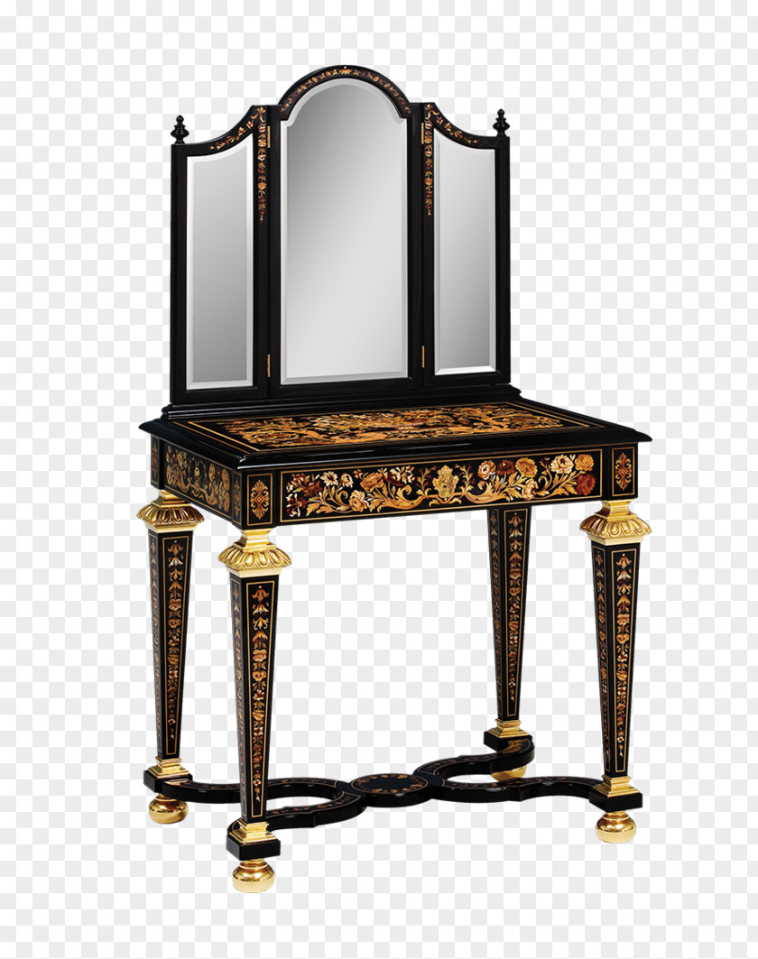 Vanity Table Furniture Lowboy Mirror PNG