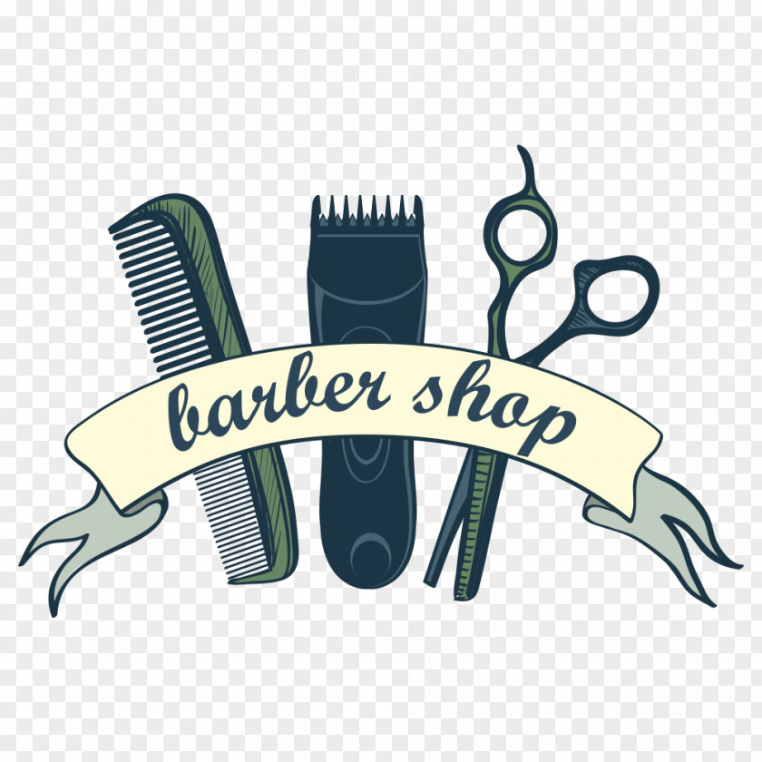Vector Comb Scissors Hair Clipper Barber Illustration PNG