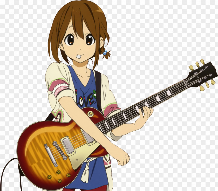 Bass Guitar Yui Hirasawa Electric K-On! PNG