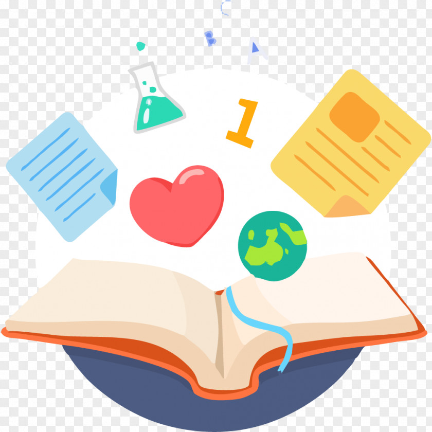Books In The World. Animation Splash Screen Clip Art PNG
