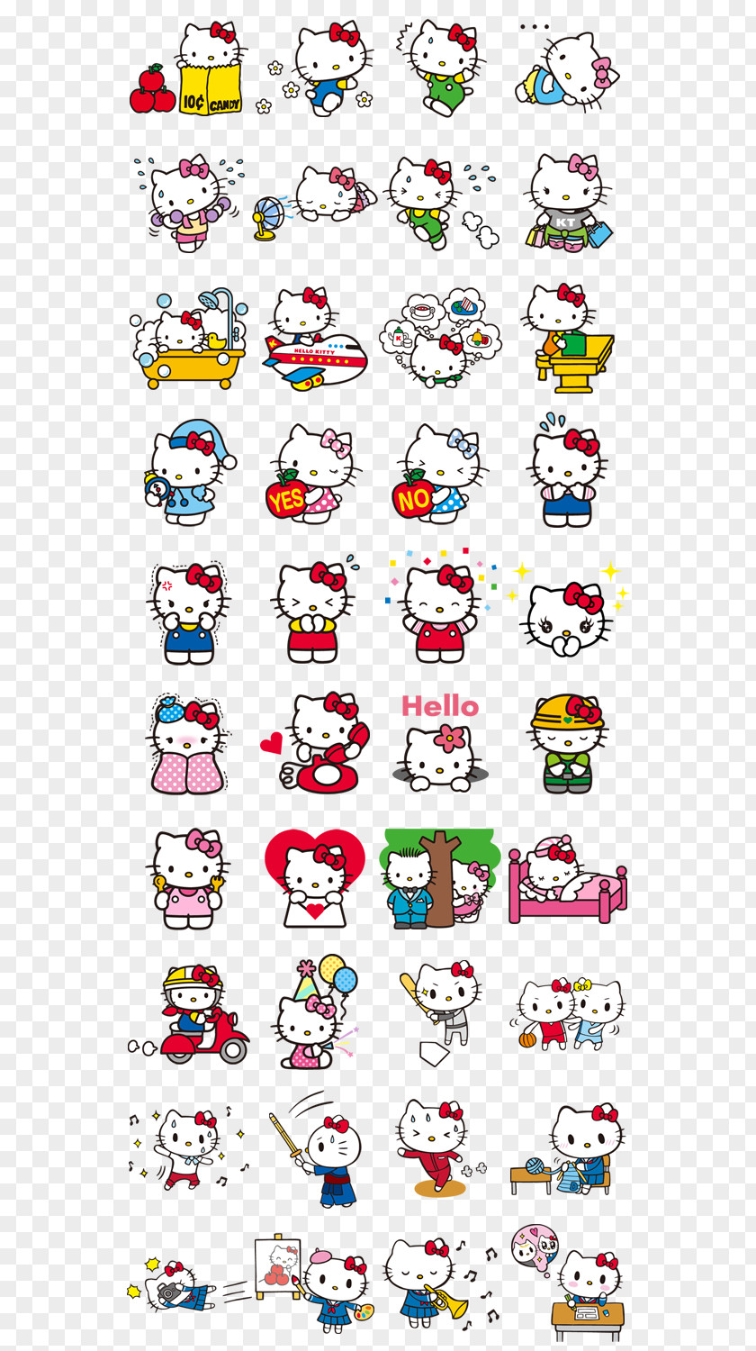 Hello Kitty Sticker My Melody Sanrio PNG