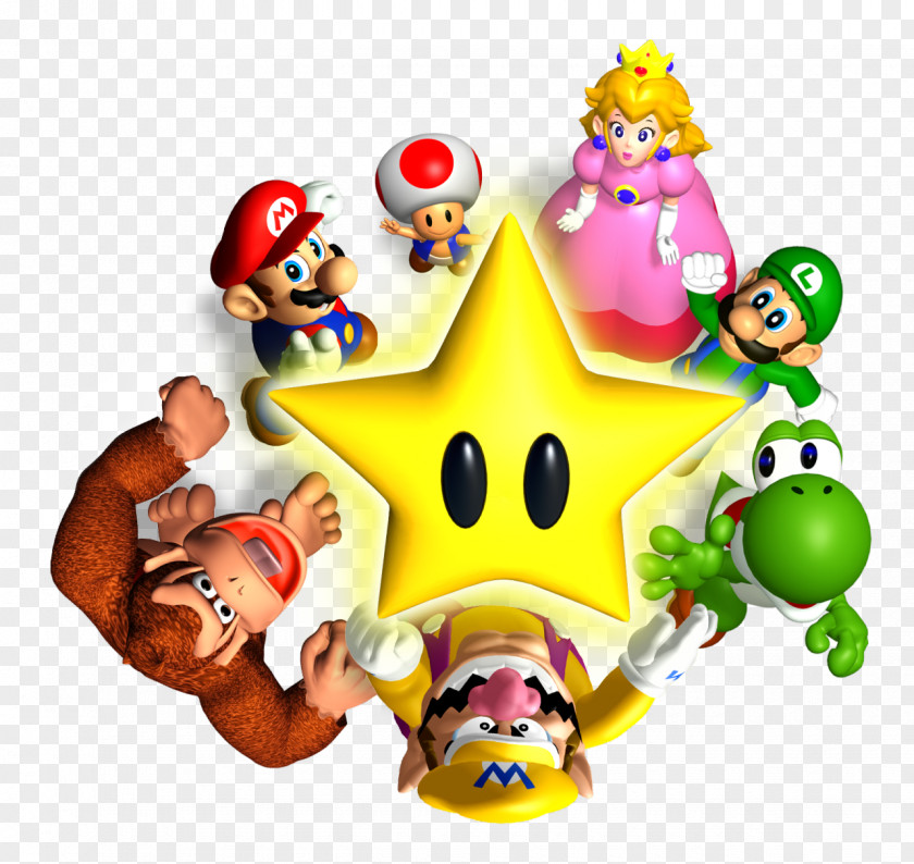 Mario Bros Bros. Nintendo 64 Party 9 Kart PNG