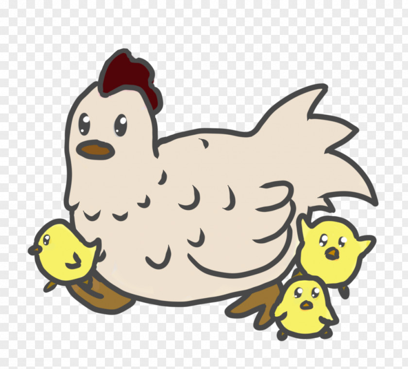 Hen Chick Rooster Silkie Harvest Moon And Chicks Sticker PNG