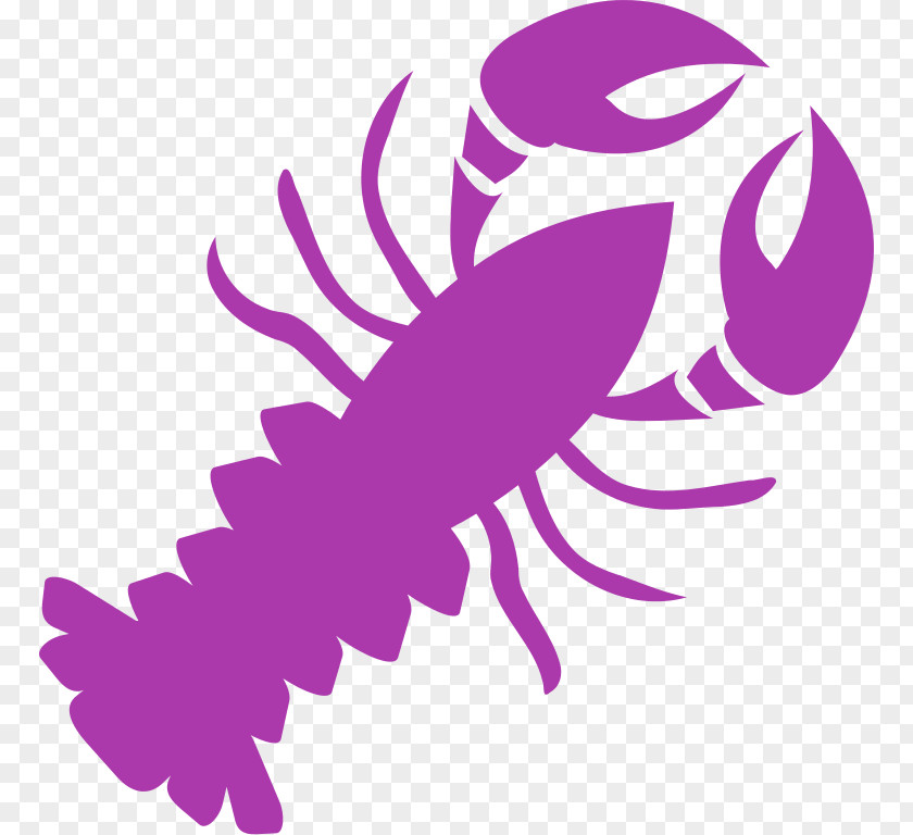 Insect Scorpion Red Lobster Pin Clip Art PNG
