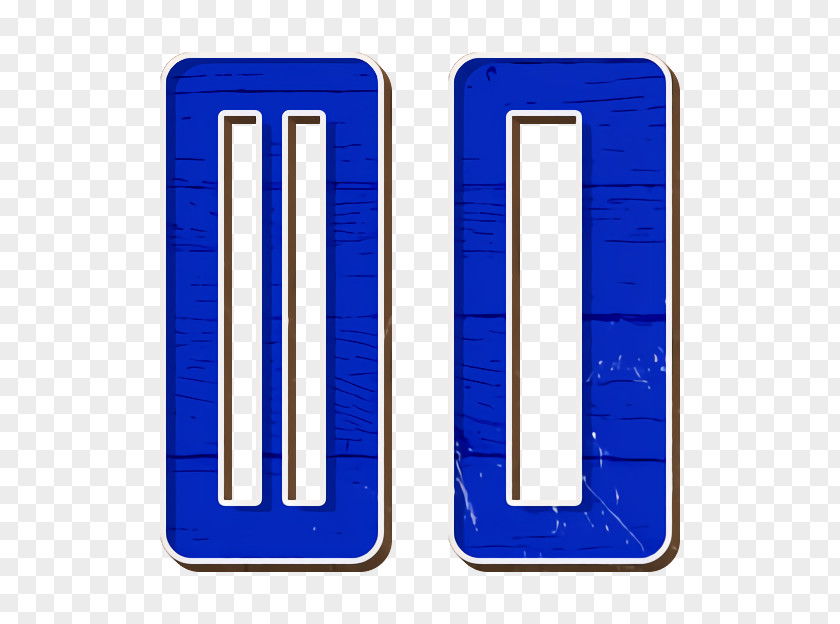 Rectangle Electric Blue Audio Icon Control Media PNG