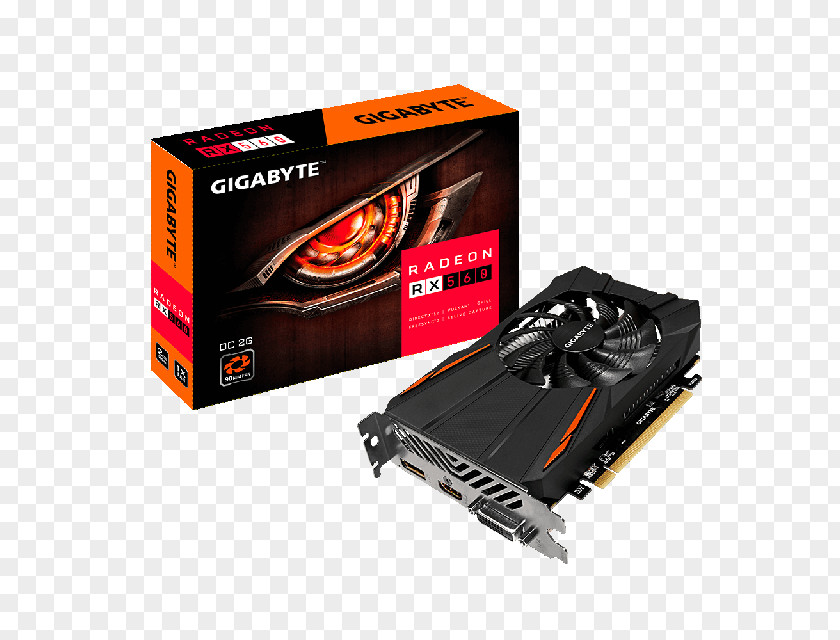 Rx Graphics Cards & Video Adapters AMD Radeon RX 560 500 Series Gigabyte Technology GDDR5 SDRAM PNG
