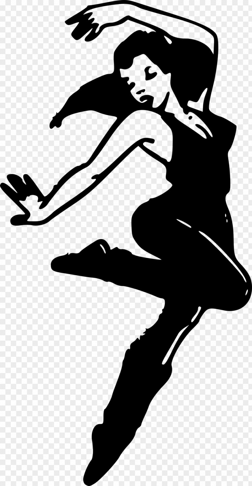 Silhouette Modern Dance Clip Art PNG