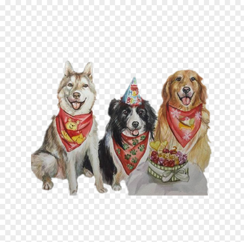 Birthday Dogs Dog Breed Cake PNG