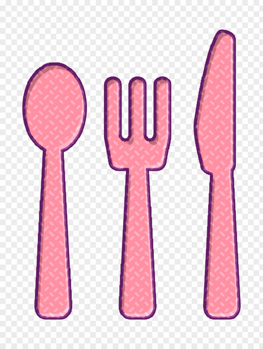 House Things Icon Dining Room Cutlery Set Of Three Pieces In Silhouettes Spoon PNG