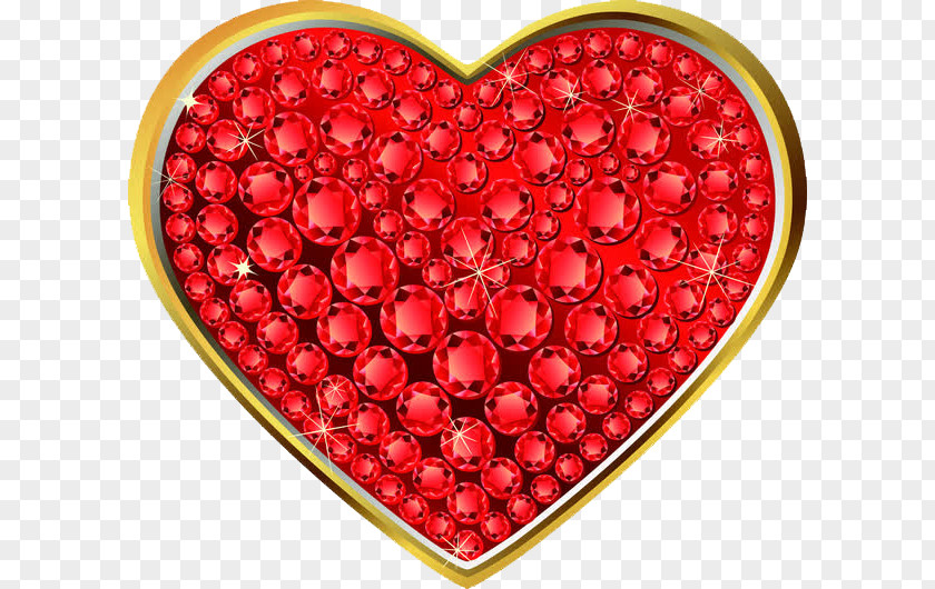 Love Diamond Heart Icon PNG