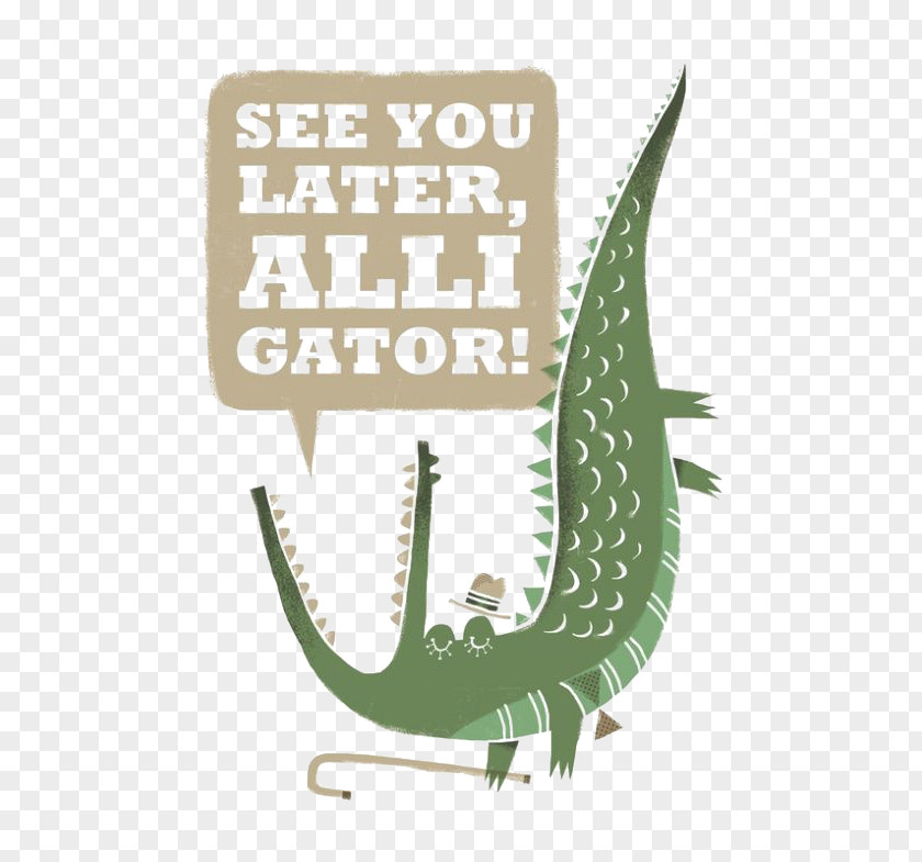 Crocodile Never Insult An Alligator Until After You Have Crossed The River. Illustration PNG
