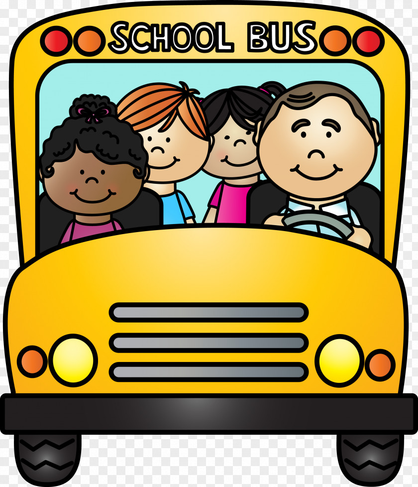 Children Bus Clip Art PNG