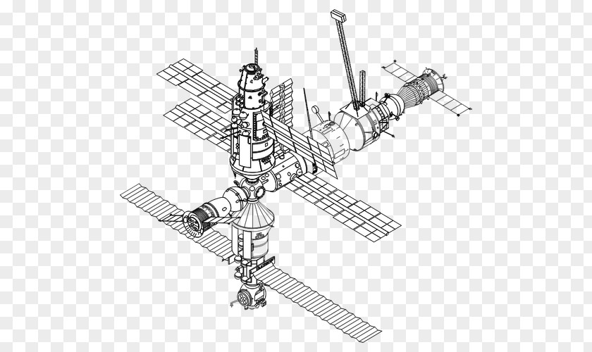 International Space Station Drawing Mir Spacecraft PNG
