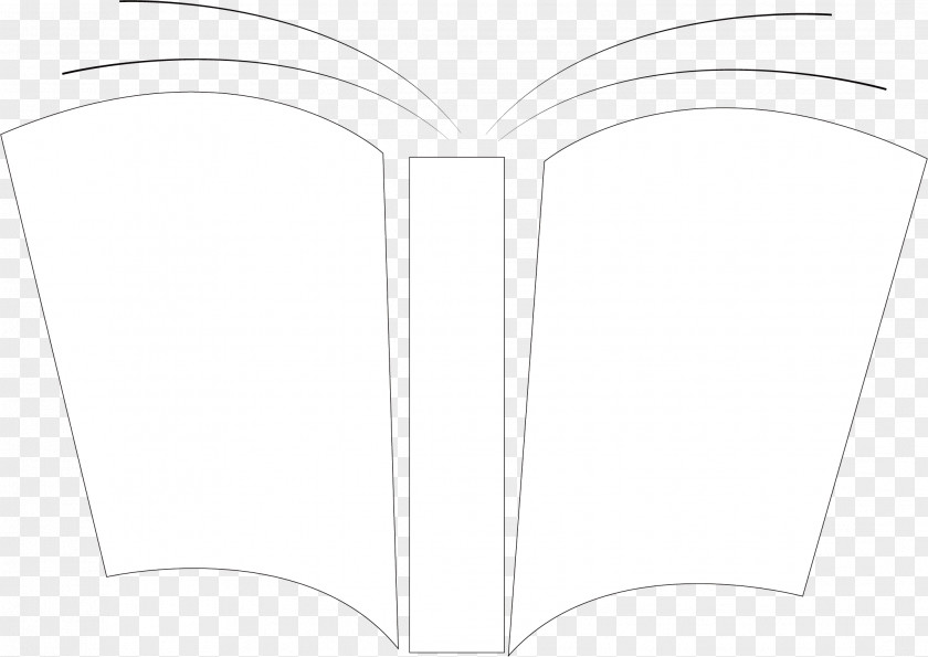 Open Book White Pattern PNG