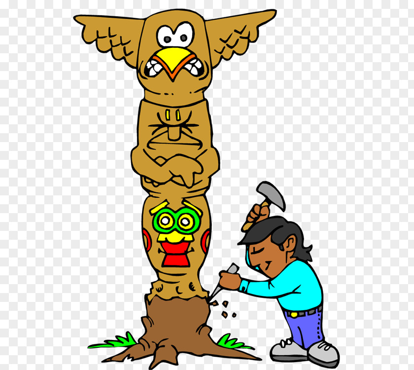 Totem Pole Trench Clip Art Wood Carving Openclipart PNG