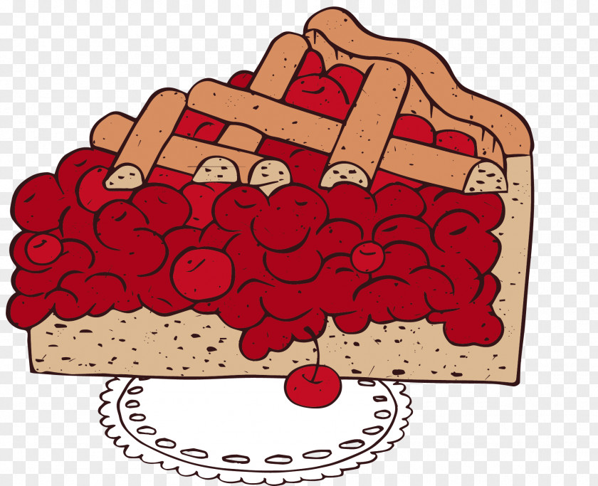 Vector Hand-painted Strawberry Cake Royalty-free Illustration PNG