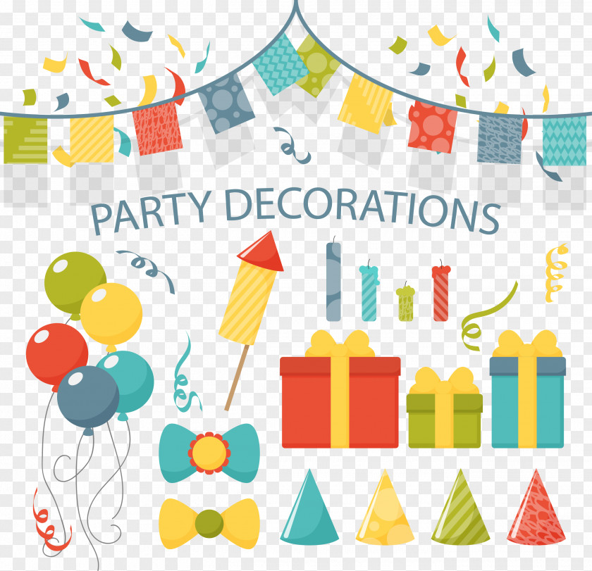 Vector Painted Birthday Party Cake Euclidean PNG