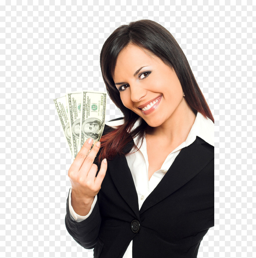 Woman Money Payday Loan Businessperson PNG