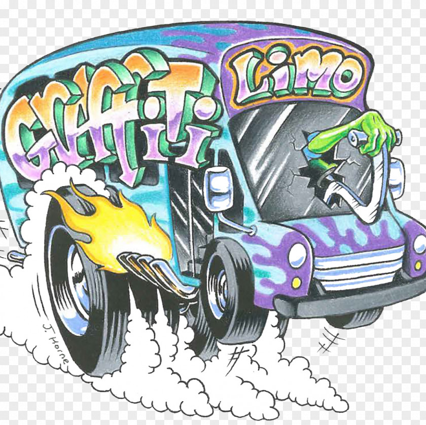 Car Graffiti Limo Motor Vehicle Party Bus Limousine PNG