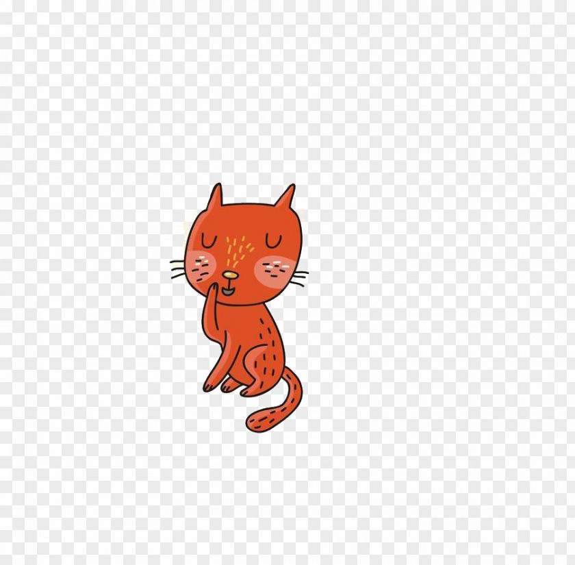 Cat Thinking Kitten Drawing PNG