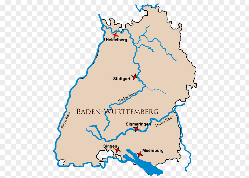 India Map With Location Pointer Baden-Baden Stuttgart States Of Germany United PNG