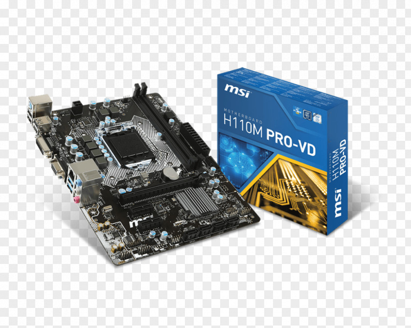 MSI H110M Intel H110 LGA 1151 Micro ATX Motherboard MicroATX PNG
