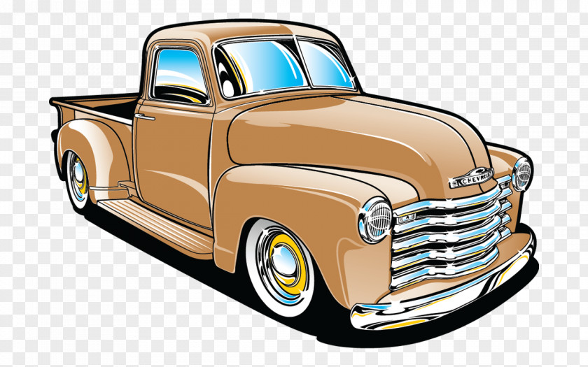 Old Car Pickup Truck Chevrolet Bel Air Impala PNG