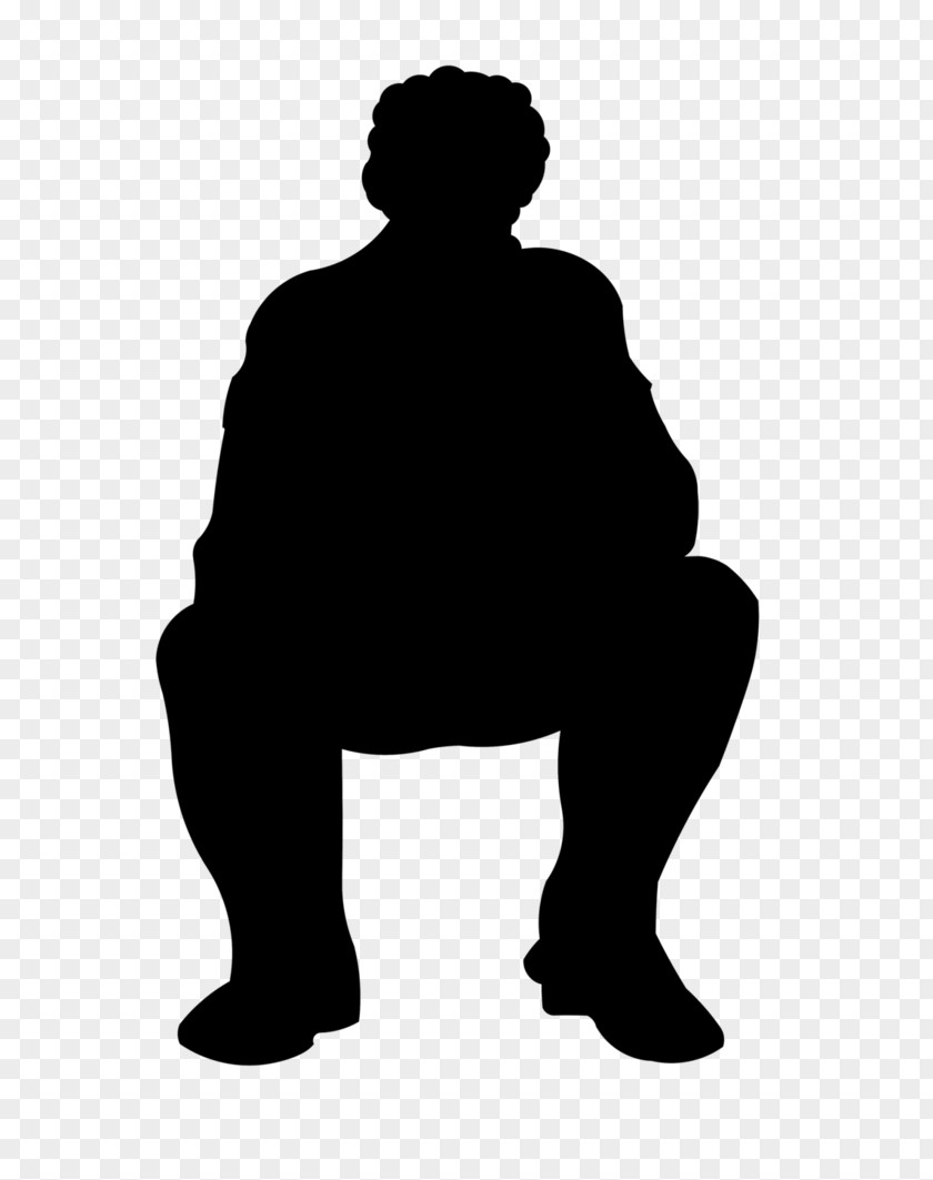 Person Sitting Silhouette Clip Art Image PNG