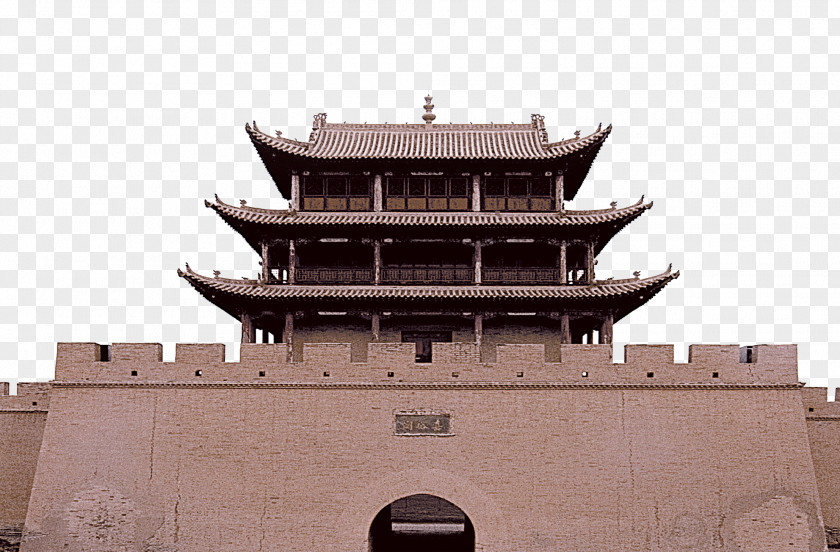 City Gate Great Wall Of China Dunhuang Jiayu Pass Jiayuguan Shanhai PNG