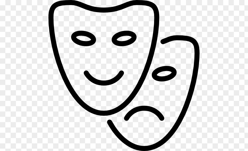Comedy Mask Icon Design Theatre PNG
